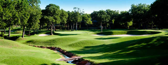A view of the 12th green at Oak Tree National Golf Club