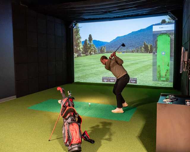 A view from Birdie's Links and Drinks.