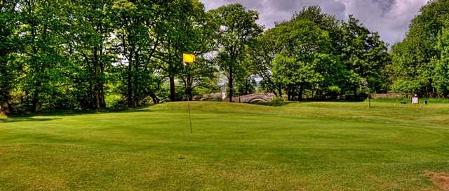 The 1st green at Sedbergh Golf Club