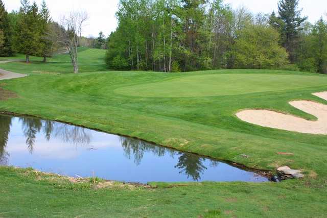 A view of green #13 at Mount Snow Golf Club