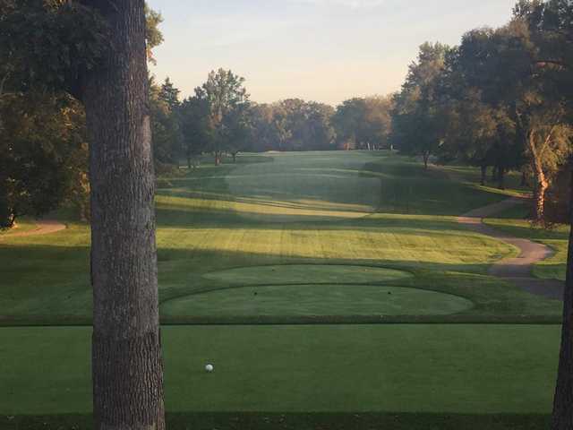 A view of a tee at Fort Wayne Country Club.