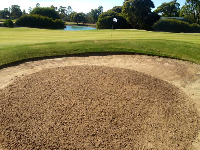 A view of hole #15 at Goonawarra Golf Club