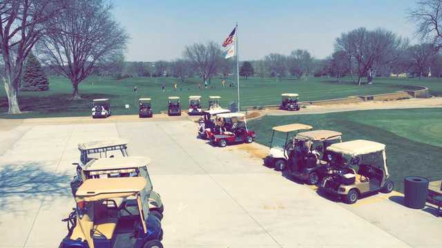 A view of the driving range at Hillcrest Golf & Country Club.