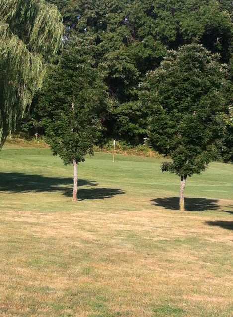 A view of a green at Cedar Creek Family Golf Center