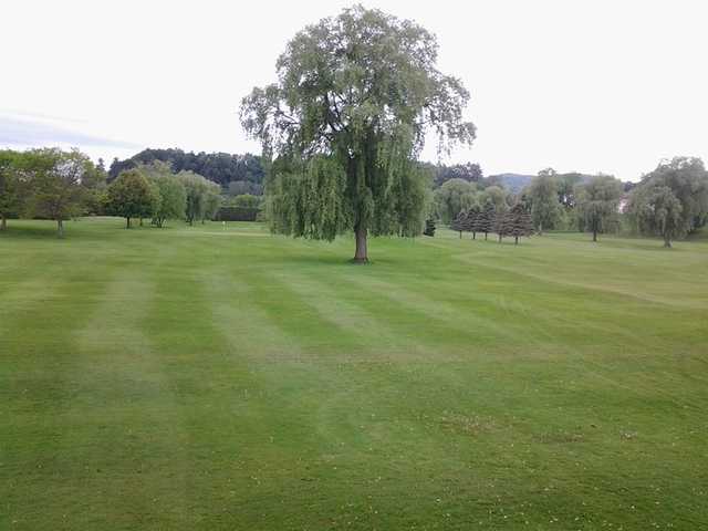 A view of a hole at Bradford Golf Club