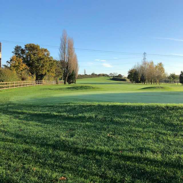 Looking back from a green at Shortwood Lodge Golf Club