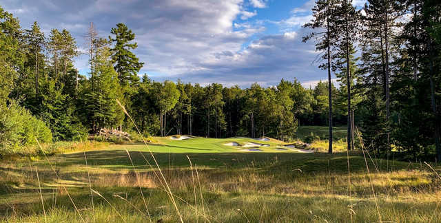 A view of hole #4 at Lake Winnipesaukee Golf Club.