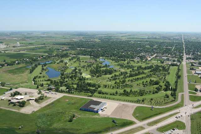 Aerial view of Lee Park Golf Course