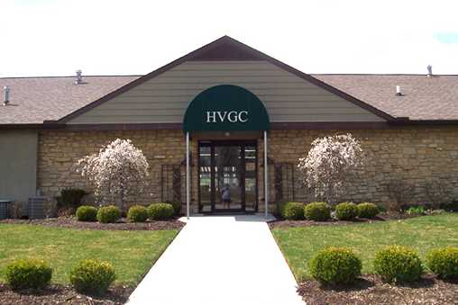 A view of the clubhouse at Hidden Valley Golf Club