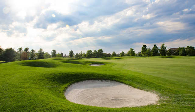 A sunny day view from Heritage Shores Golf Club.