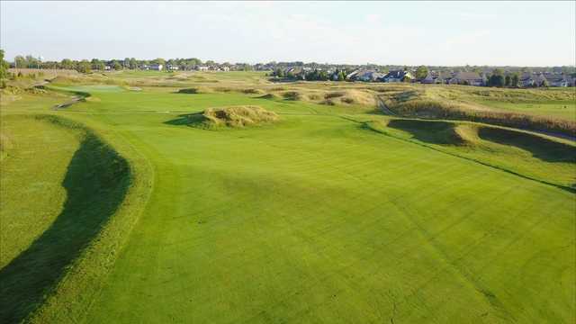 A morning day view of fairway #13 at Hickory Stick Golf Club.