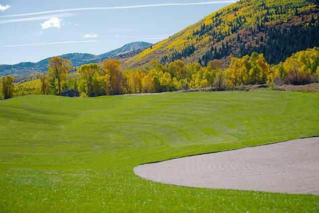 A view of a fairway at Canyons Golf Course