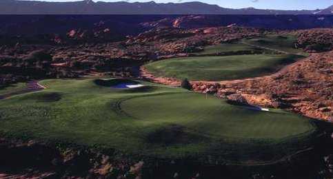 A view of green at The Ledges Golf Club