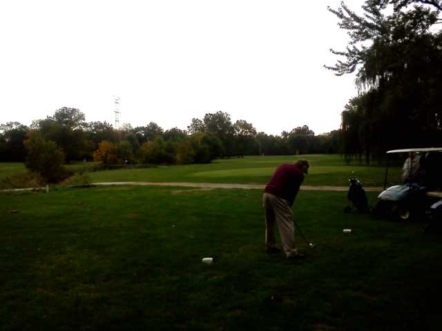 A view from a tee at Walnut Ridge Golf Course