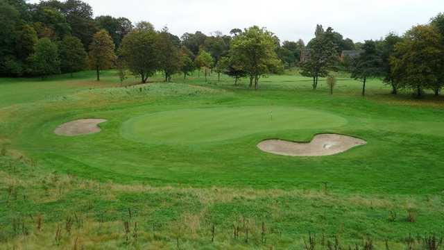 A view of the 17th green at Eccleston Park Golf Club