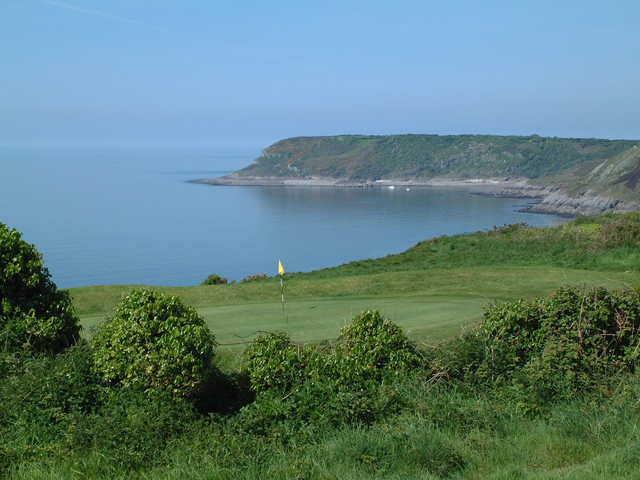 Langland Bay GC: 8th hole overlooking Caswell Bay (John Latham)