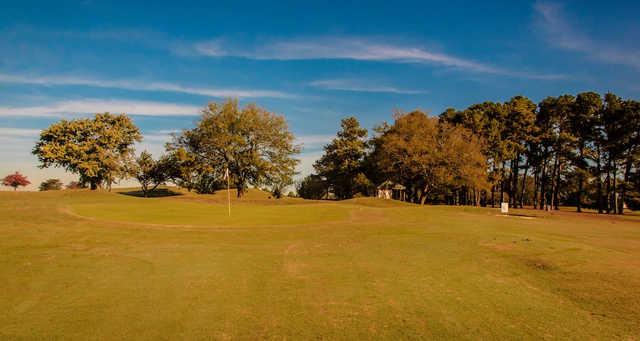 A view of a hole at Sunset Landing Golf Course.