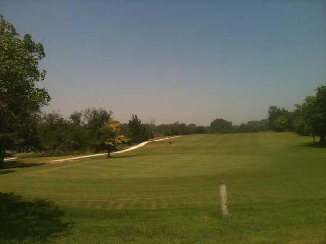 A view of a green at Ft. Cobb Golf Course