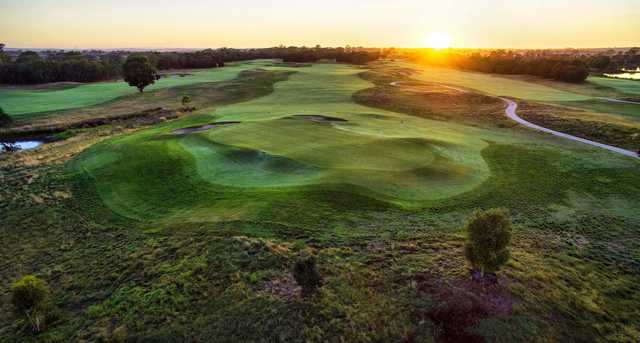 View of a green at Sandhurst Golf Club.