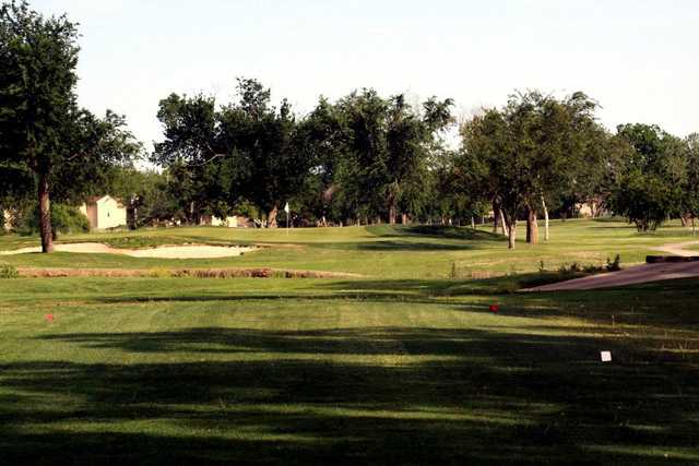 A view from a tee at Lawton Country Club