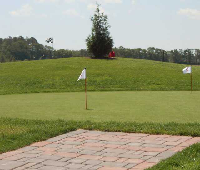 View of the putting green and the 9th hole at American Classic Golf Club