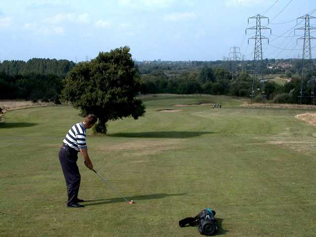 Golfer enjoying his round at Hilltop Golf Club