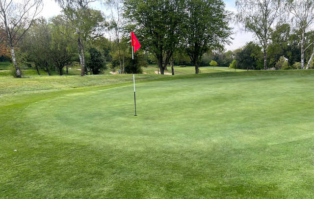 A view of hole #11 at Grims Dyke Golf Club.