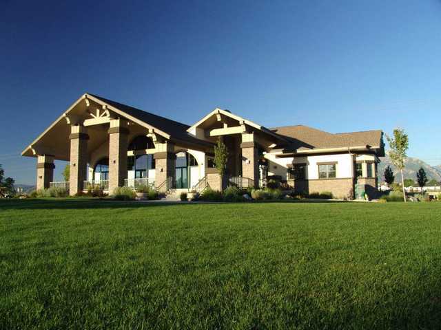 A view of the clubhouse at River Oaks Golf Course.