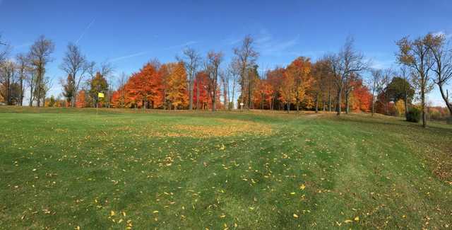A view of a green at Hidden Valley Golf Club.