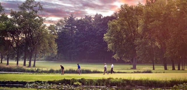 A sunset view from Sand Creek Country Club.