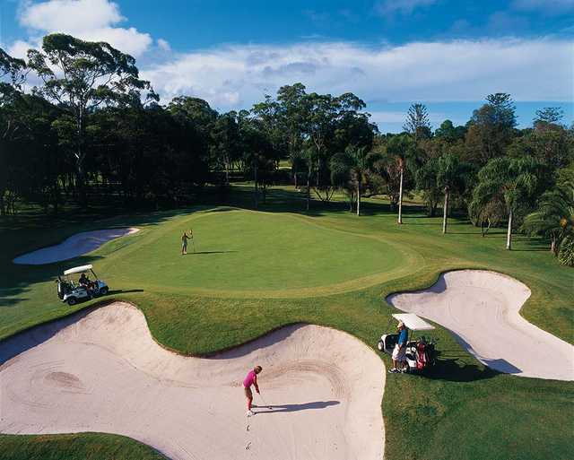 A view of a green at West Course from Coolangatta & Tweed Heads Golf Club