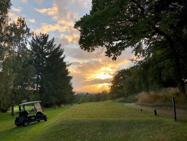 View of a tee box at Tulliallan Golf Club.