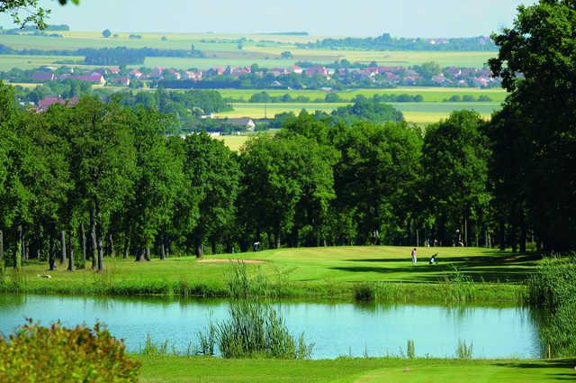 A view over the water from Dijon-Bourgogne Golf Club