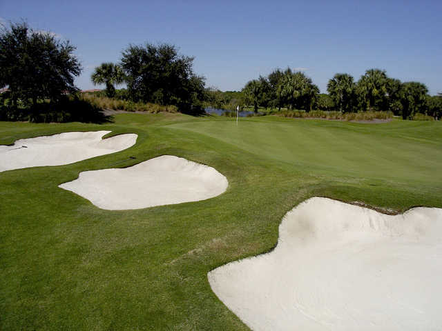 A view of hole #18 at Crown Colony Golf & Country Club