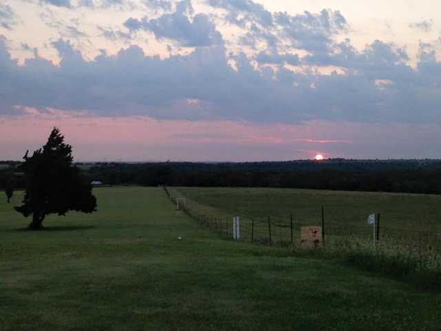 A sunset view from Lakeview Golf Club