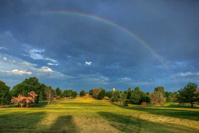 The rainbow over Nowata Country Club