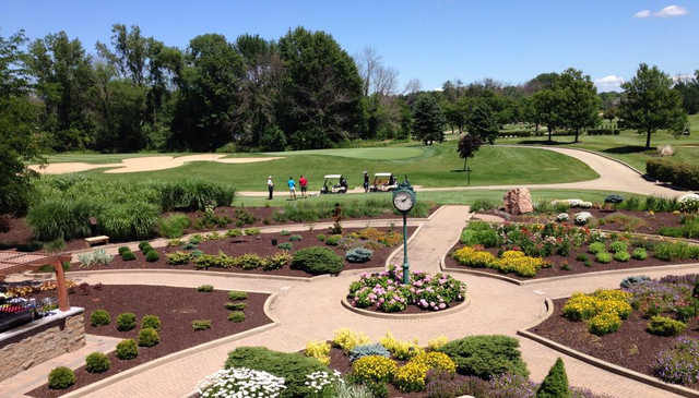 A view of a green at Sand Creek Country Club.