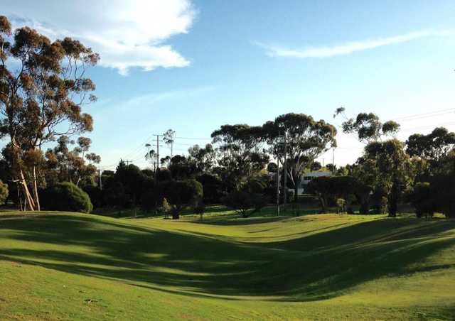 A sunny day view from Geelong Golf Club.