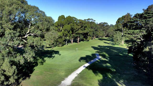 View of a green at Yarra Bend Golf Course