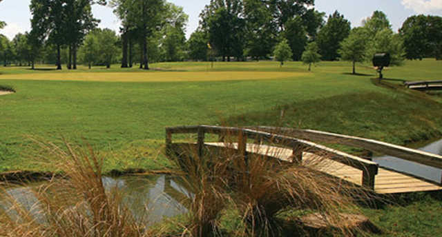 A view over the bridge from Bent Brook Golf Course