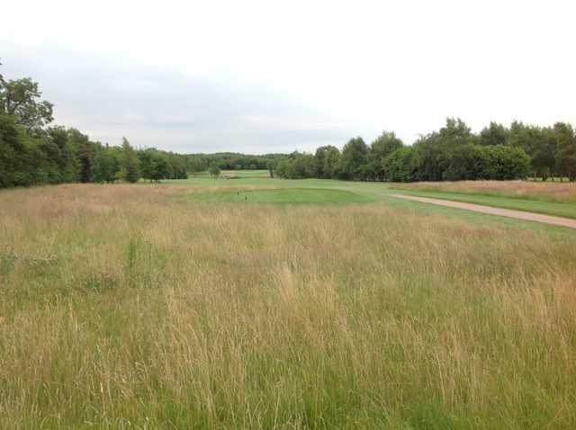 Scenic view down the 1st at Park Hill Golf Club