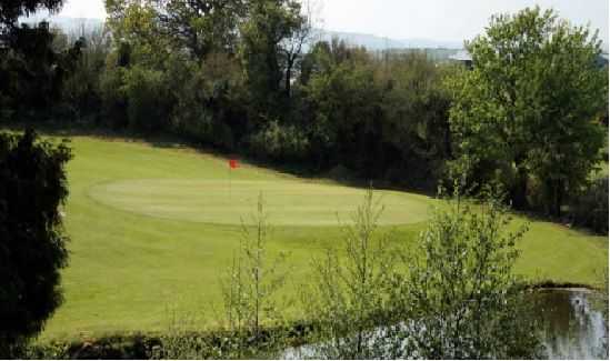 A well-protected green on Mayobridge Golf Course