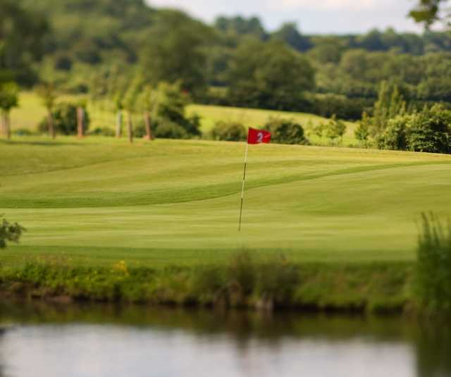 A view of hole #2 at Basset Down Golf Course.