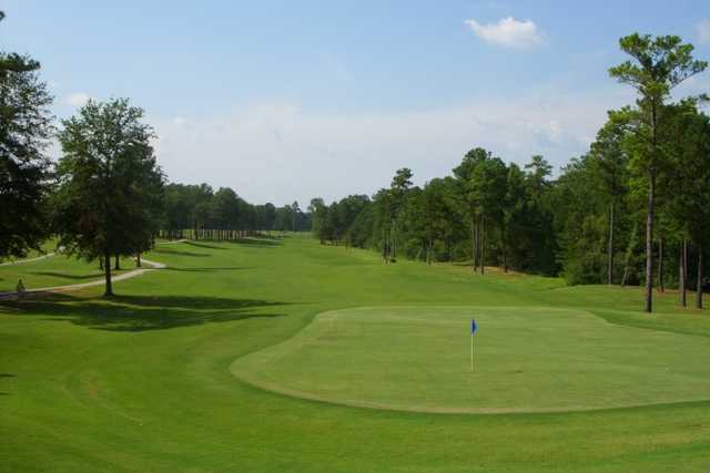 A view of a green at Sylacauga Country Club