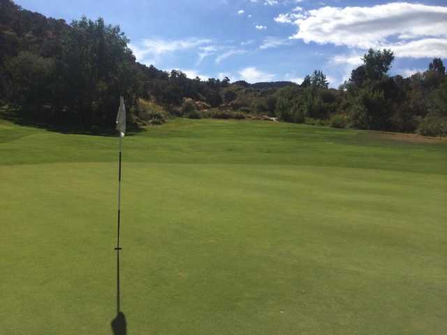A view of a hole at Cedar Ridge Golf Course
