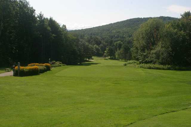 A view of a tee at Williston Golf Club