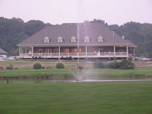 A view of the clubhouse at Quail Crossing Golf Club