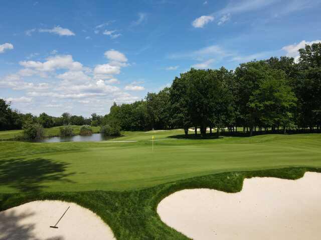 View of a green at Le Kempferhof Golf Club.