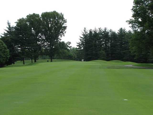 A view of the 2nd green at Rolling Hills Country Club