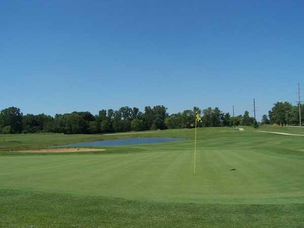 A view of the 15th green at East Course from Bridgewater Golf Club